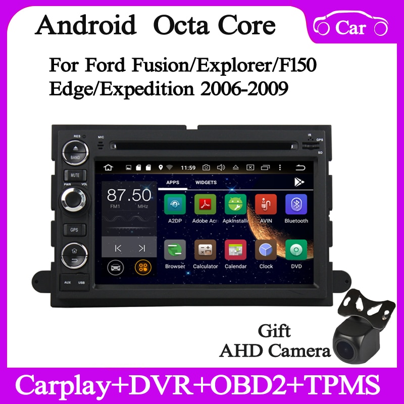 2din android10 Car radio stereo for Ford F150 Fusion Explorer 2006 08 09 gps navi audio dvd multimedia player head unit Carplay