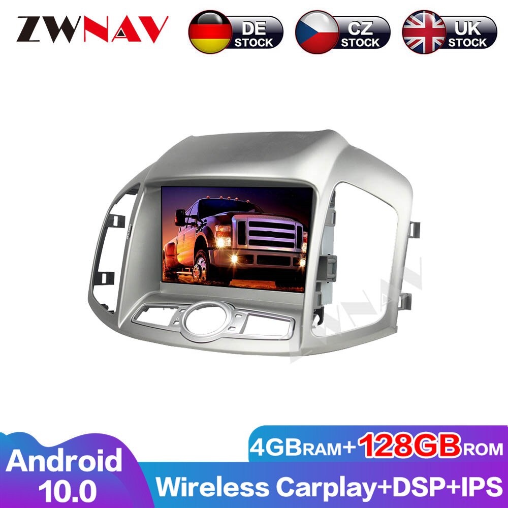 ZWNAV 128G Carplay Android 10.0 Car accessaries Auto Radio DVD Player for Chevrolet Captiva 2014 GPS Audio Stereo Head unit