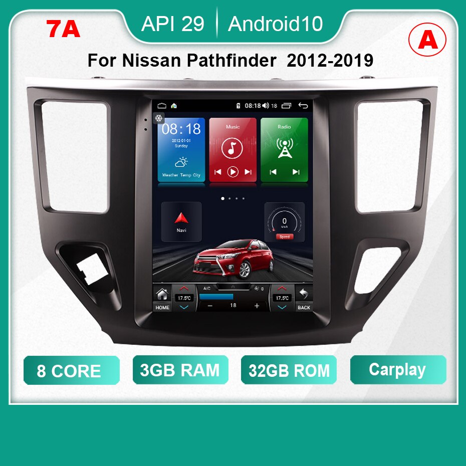Android 10.0 8-Core 6+128G Navigation car Radio Multimedia playe Android For NISSAN Pathfinder 2012-2017