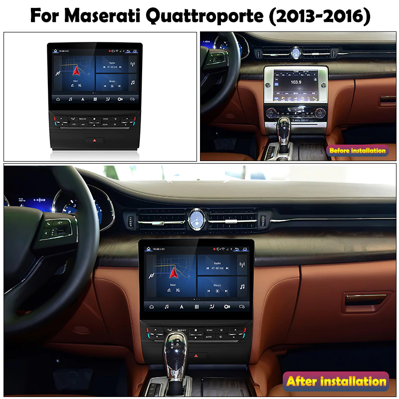 Android Touch Screen For Maserati Quattroporte 2013-2016 Car Multimedia Radio Carplay Navigator Auto Stereo Head Unit HD DSP 360