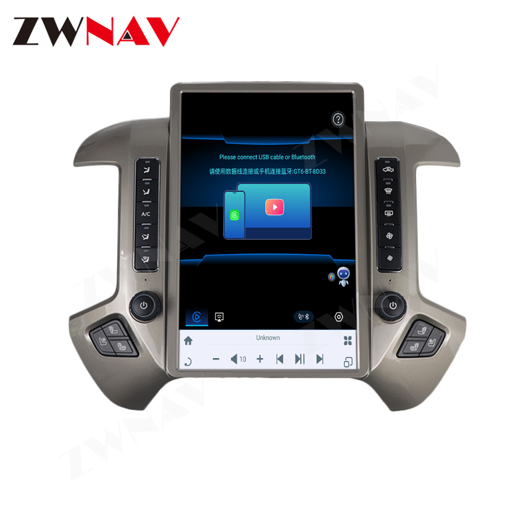 14.4 inches Vertical Screen Android 11 Car Multimedia Player For GMC SIERRA  for Chevrolet Silverado 1500 1500HD 2500 2500HD 3500 GPS radio stereo head  unit – ZWNAV Official Store