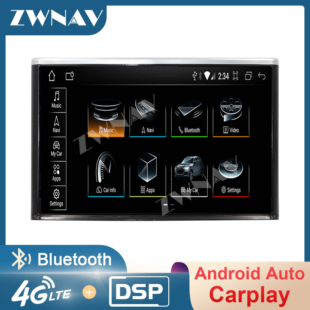 8 Inch 64GB Android 11 CarPlay Bluetooth 5 AutoRadio For Audi A8L 2016 2017 Car Radio GPS Multimedia Video DVD Player Navigation