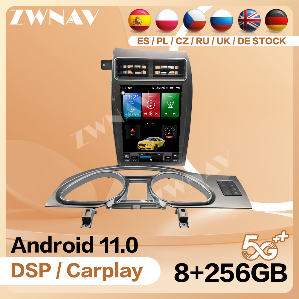 Tesla Style CarPlay Android 12 AutoRadio Car Multimedia Player For Audi Q7 2009-2015 Radio stereo head unit