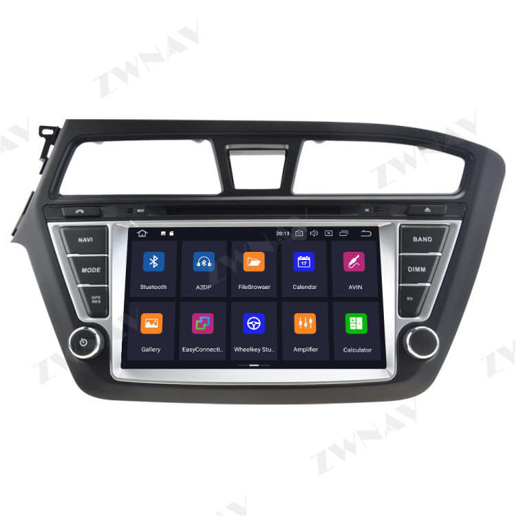 Carplay Android 10 Screen GPS Navigation For Hyundai I20