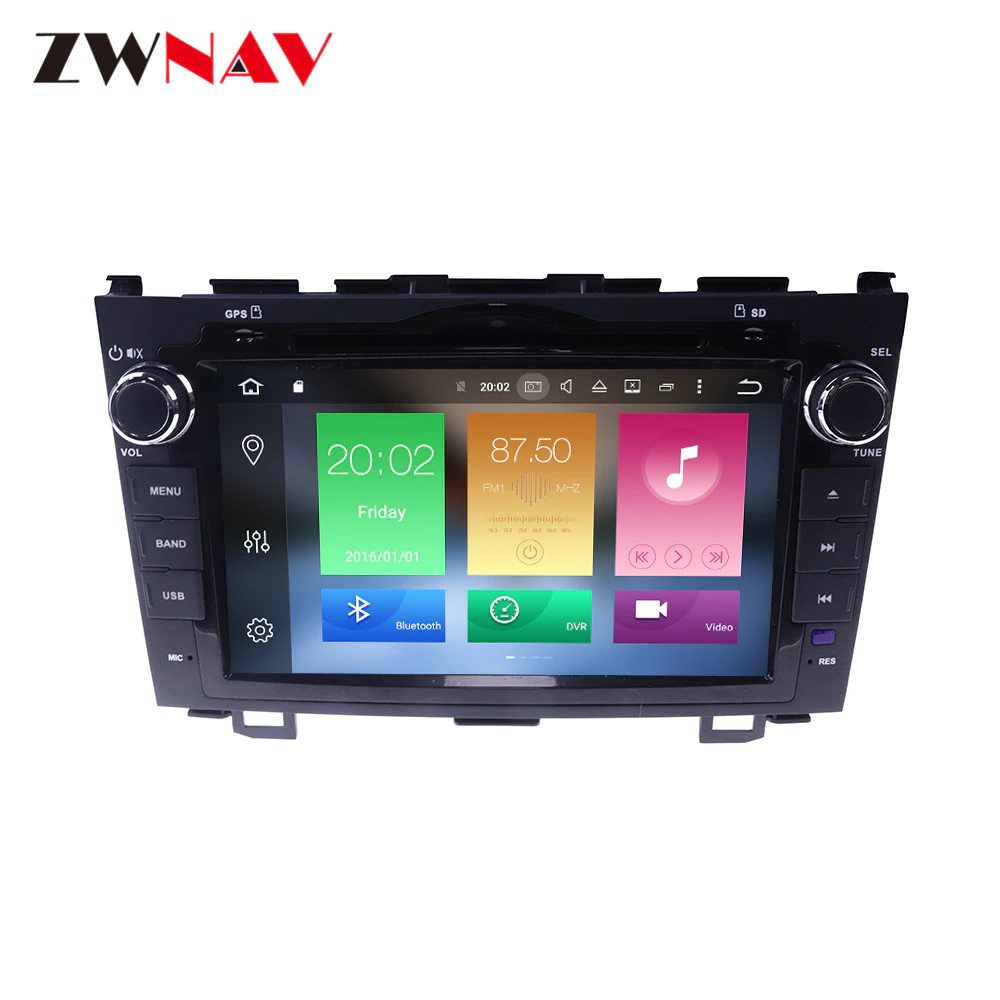 Android 9.0 4+64G DSP Radio Car DVD Player GPS navigation For Honda CRV CR-V 2006-2011 Head Unit Multimedia Tape Recorder