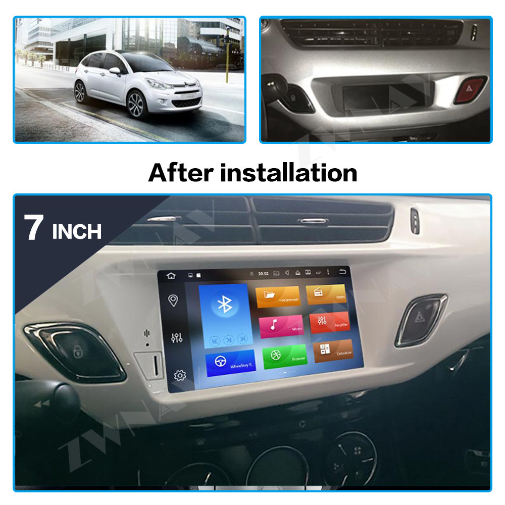 10.33 Inch Car Radio For Citroen C-C3-XR 2014-18 2Din Android Octa Core Car  Stereo DVD GPS Navigation Player QLED Screen Carplay