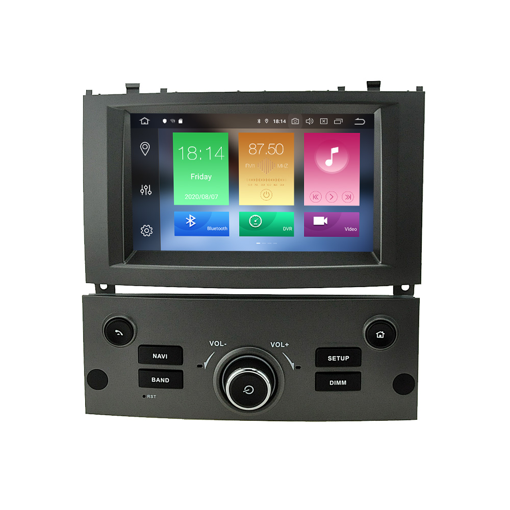  Android 11 Estéreo GPS Sat Nav para Peugeot 407 2004