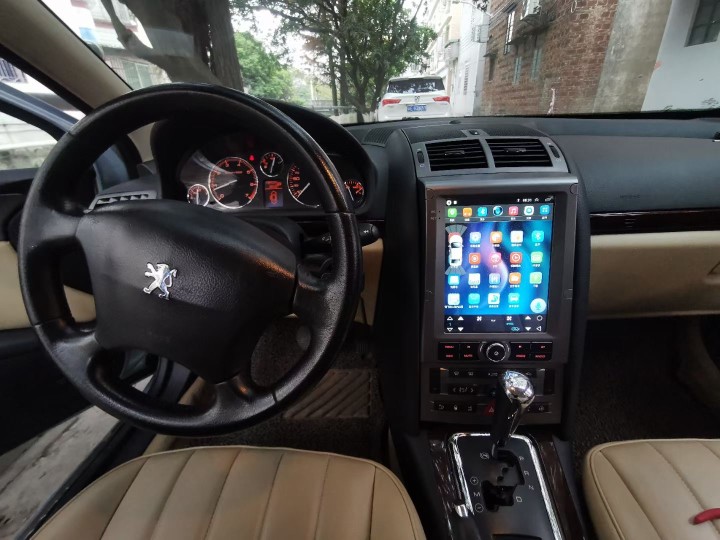 CarPlay Tesla Style Android 10.0 AutoRadio For Peugeot 407 2004 - 2010 Car Radio Multimedia Recorder Player Navigation HeadUnit GPS