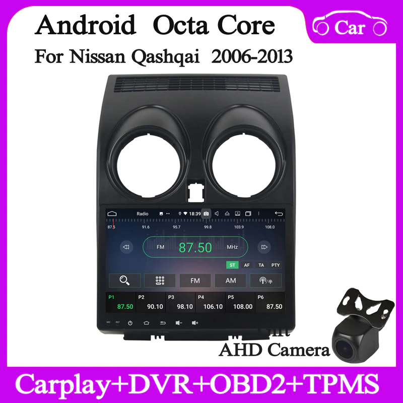 10.1" android10 Car radio gps player for nissan Qashqai 2006-2013 car multimedia gps navigation audio headunit DSP video wifi
