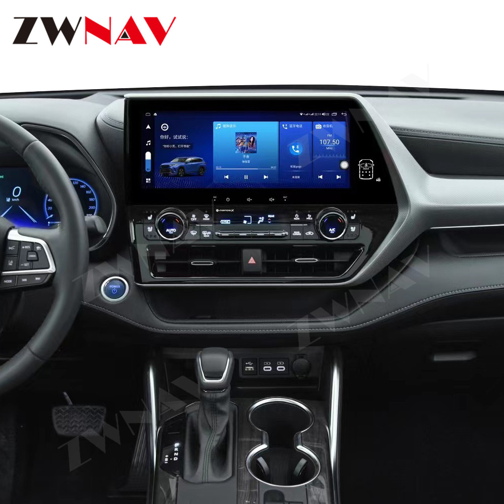128GB CarPlay Android AutoRadio For Toyota Highlander/Crown 2020 2021 2022 Car Multimedia Player Stereo GPS Navi Radio Head unit