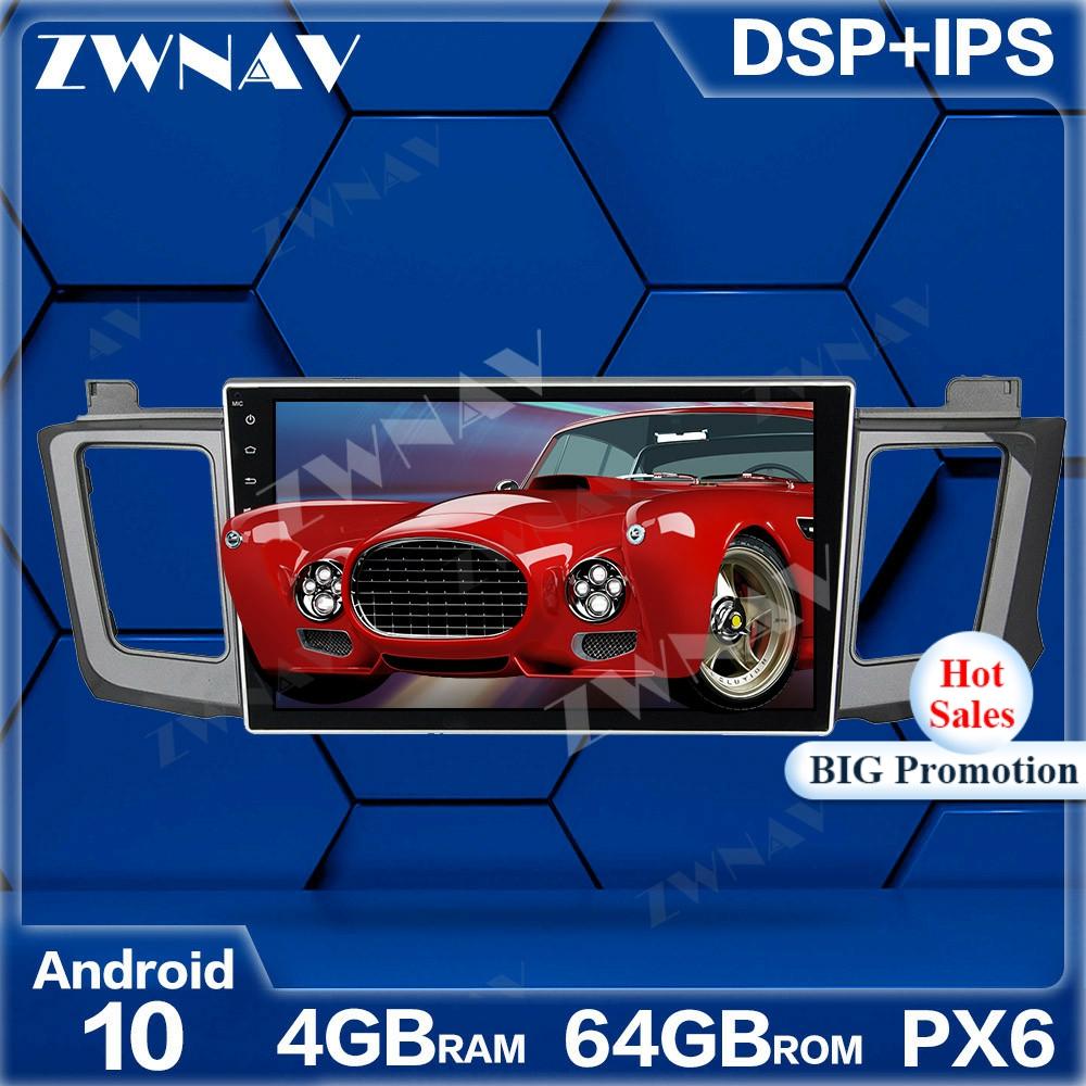 PX6 4G+64GB Android 10.0 Car Multimedia Player For TOYOTA RAV4 RAV-4 2012-2015 Navi Radio navi stereo IPS Touch screen head unit