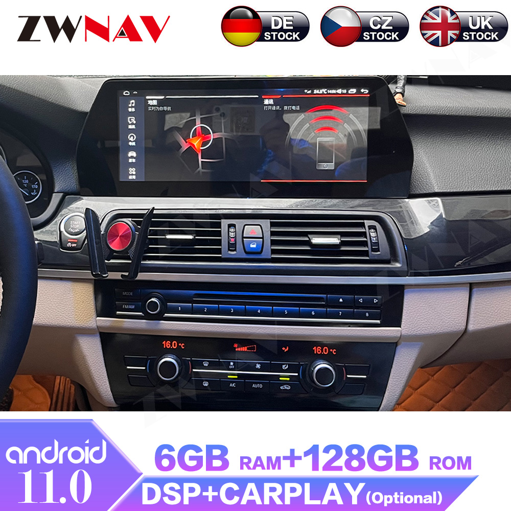 6+128G Android 12.0 Multimedia AutoRadio For BMW 5 Series X5 X6 E70 F07 F10  F11 2007-2019 GPS Radio Audio Head Unit-ZWNAV Official Store