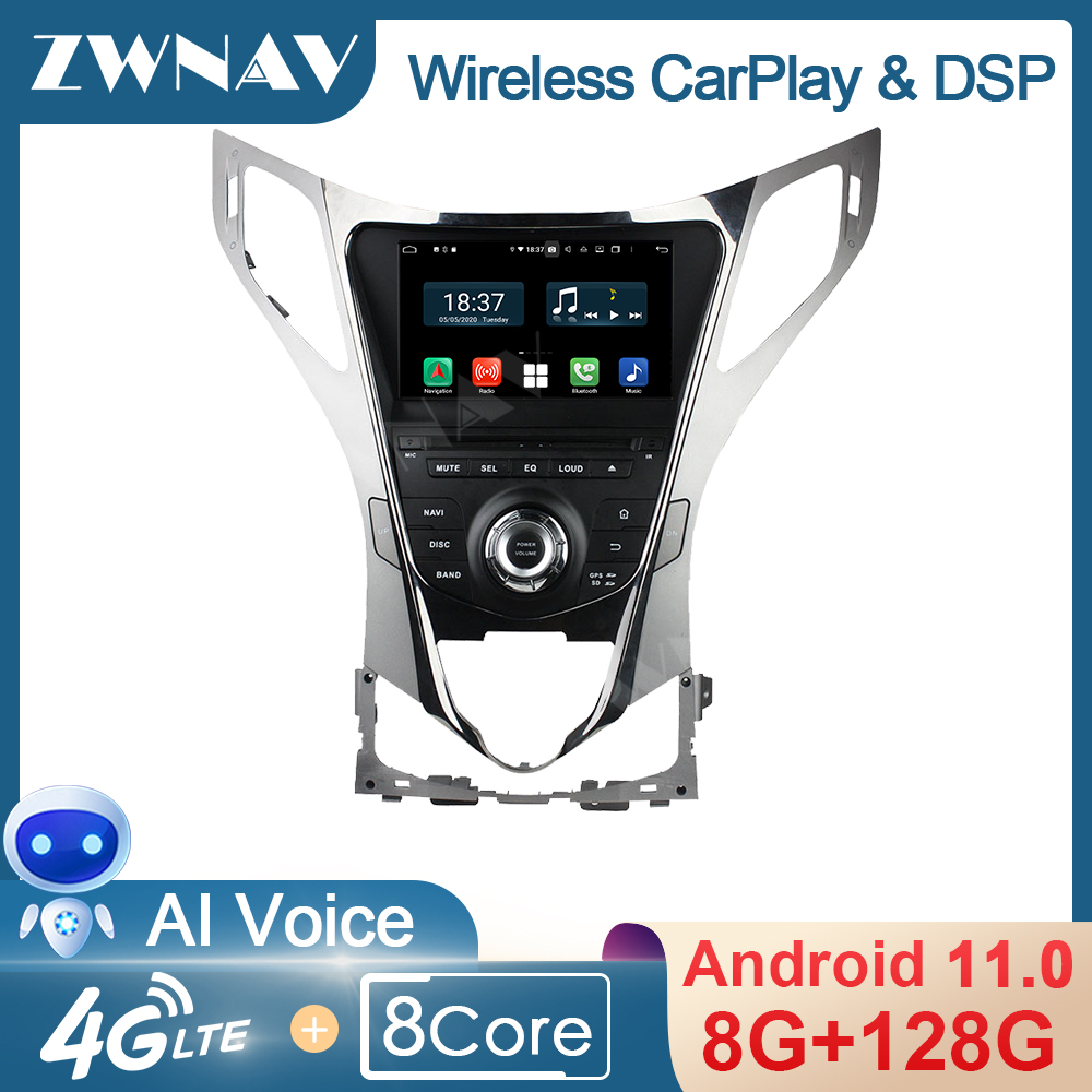 128G 2Din Android Radio Receiver For Hyundai AZERA Grandeur i55 2011 2012 2013 2014 2015 Audio Stereo Video Player GPS Head Unit