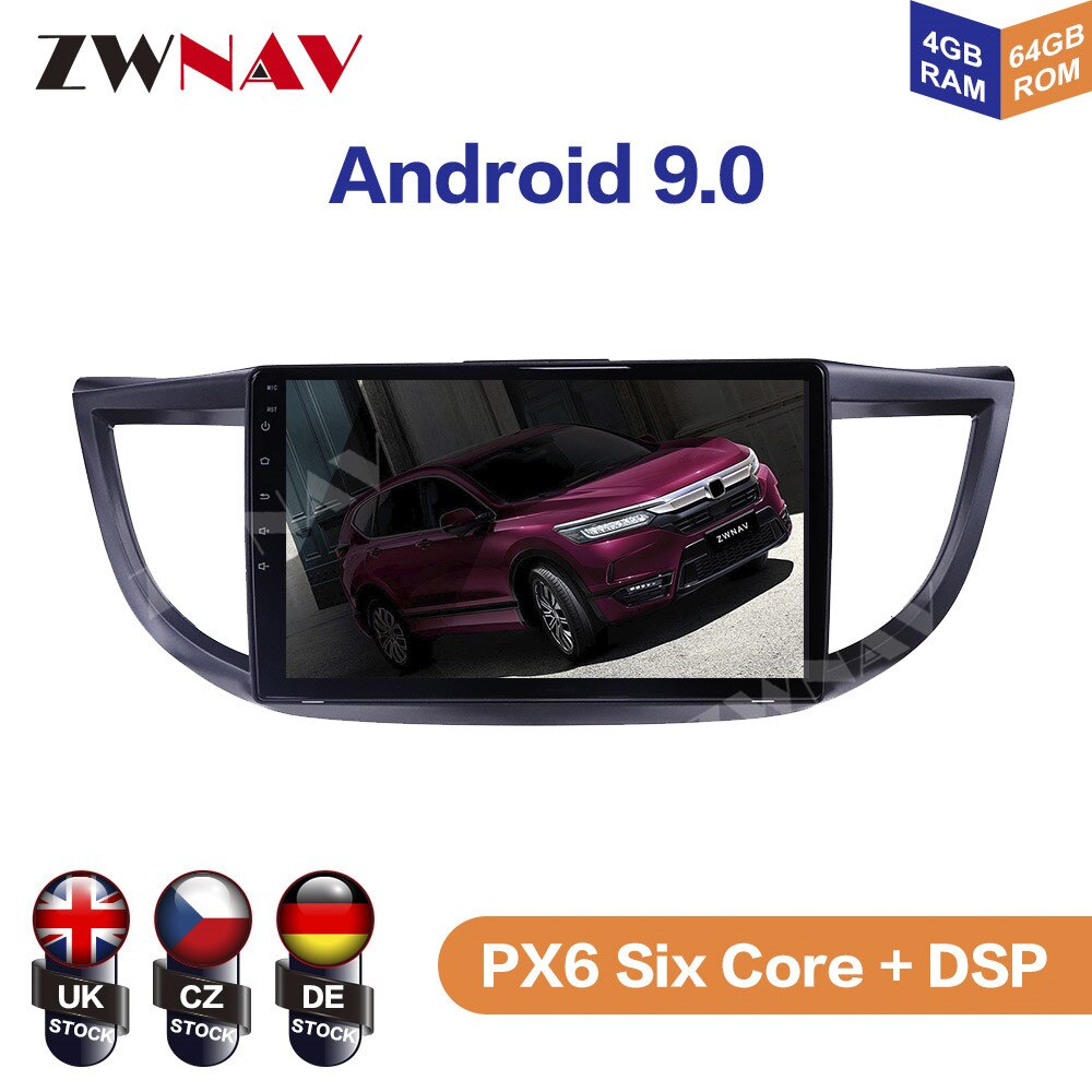 For Honda CRV 2011 2012 2013 2014 2015 Android 4G+64GB DSP Carplay IPS Screen Radio Car DVD Player GPS Navi Head Unit Multimedia