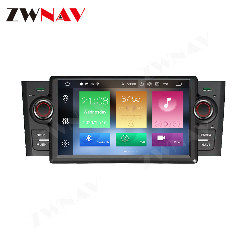 2 Din Android 10 Multimedia For FIAT Punto 2005-2009 Linea 2007-2011 Receiver Audio Stereo Player GPS Navigation Head Unit