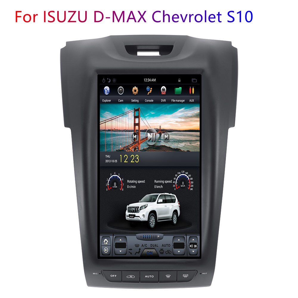 1din 128GB Tesla IPS Touch Screen For ISUZU D-MAX Chevrolet S10 Android 9 Car Radio Multimedia Video DVD Player Navigation GPS