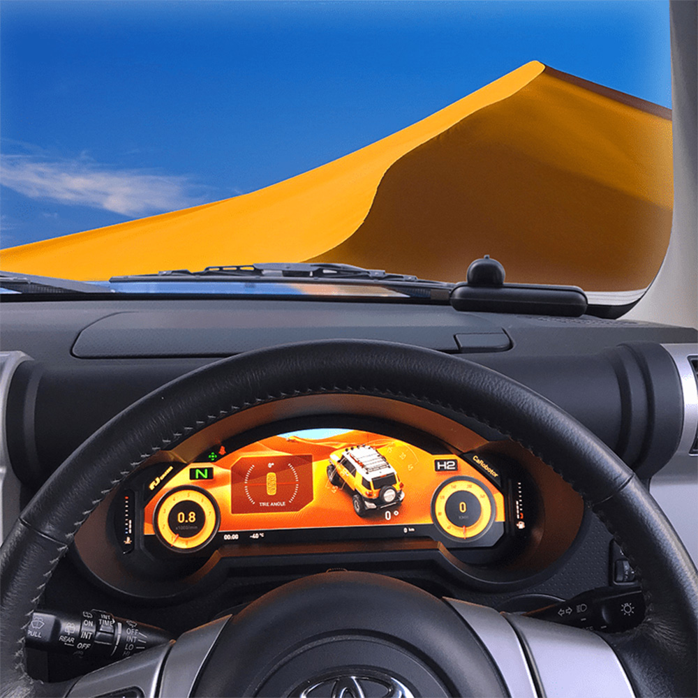 LCD Car Dashboard For Toyota FJ Cruiser 2006-2022 Multimedia Digital Cluster Pannel Instrument Display