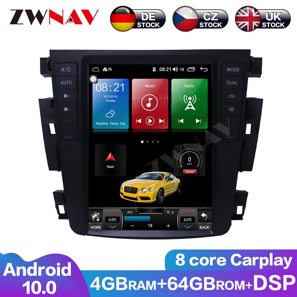 8 Core Carplay Android10 4+64G Tesla Screen DSP For Nissan Teana Car Radio Multimedia Player GPS Navigation DVD Player