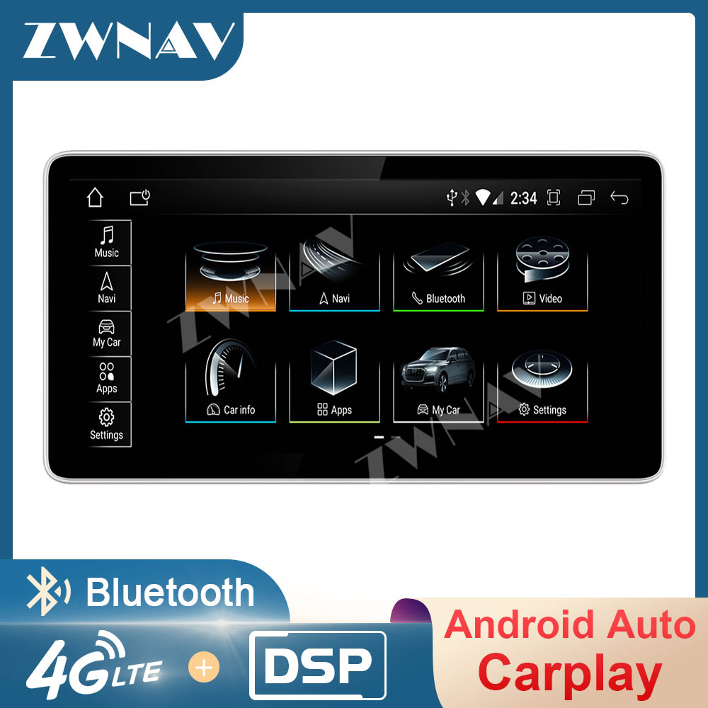 64G Android 11 CarPlay Bluetooth 5.0 AutoRadio For Audi A8 A4L/Q5L 2018 2019 2020 Car Radio GPS Multimedia Video DVD Player Navi