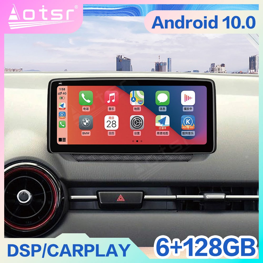 10.25 Inch 128G Android 10 For Mazda CX-9 CX9 2016 - 2021 Car Auto Radio Multimedia Video Player Navigation Stereo GPS Head Unit