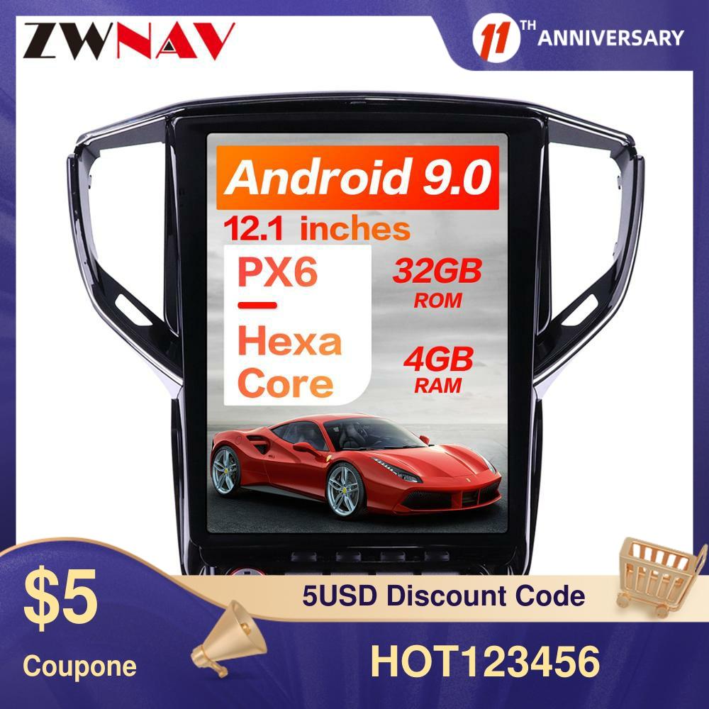 Android 9.0 4GB+64GB ROM Tesla style Car GPS Navigation For Maserati Ghibli 2013-2019 Headunit Multimedia Player Radio Recorder