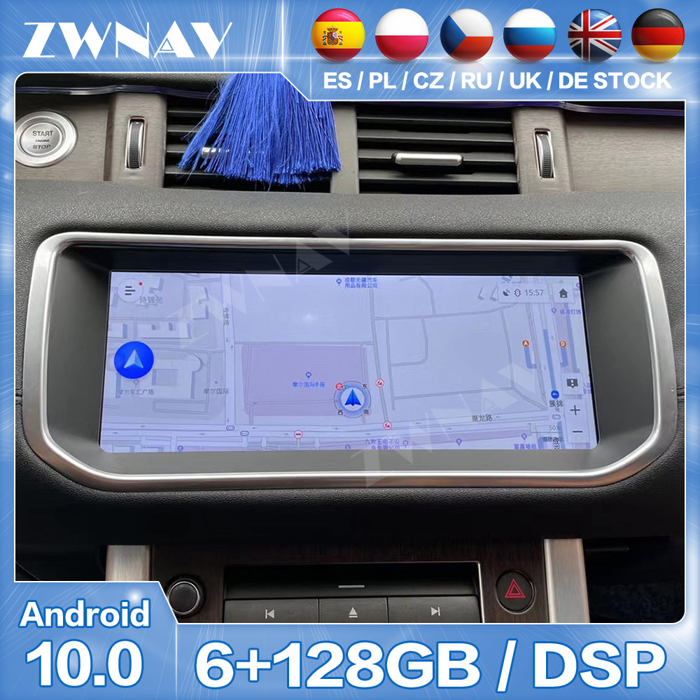 CarPlay Android 10 GPS Bluetooth 5.0 AutoRadio Navi For Land Rover Range Rover Evoque LRX L538 2011 - 2019 Radio Stereo Player Unit