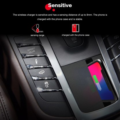 AI car Auto wireless charger for Porsche Macan 2017-2019 Intelligent  Infrared Fast Wireless Charging Car Phone Holder for iphone Accessories