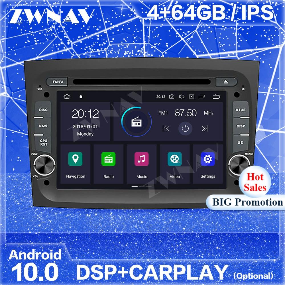 Android Radio Receiver For Fiat Panda 2004 2005 2006 2007 2008 2009 2010  2011 2012 Audio Stereo Video Player GPS Navi Head Unit-ZWNAV Official Store