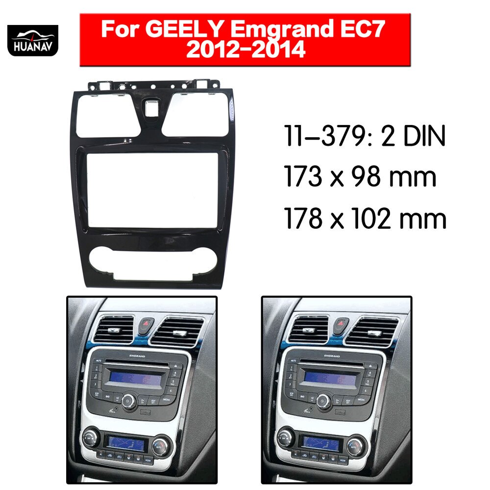 ZWNAV Car Radio Fascia Car CD DVD fascia For GEELY Emgrand EC7 2012-2014 Stereo Fascia Dash CD Trim Installation Frame Panel
