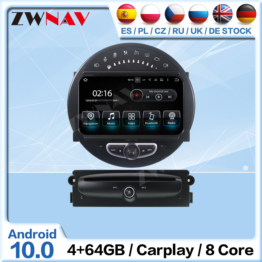64G Android Screen CarPlay Bluetooth Player For BMW Mini 2006 - 2013 GPS Navigation Car Auto Audio Radio Stereo Head Unit