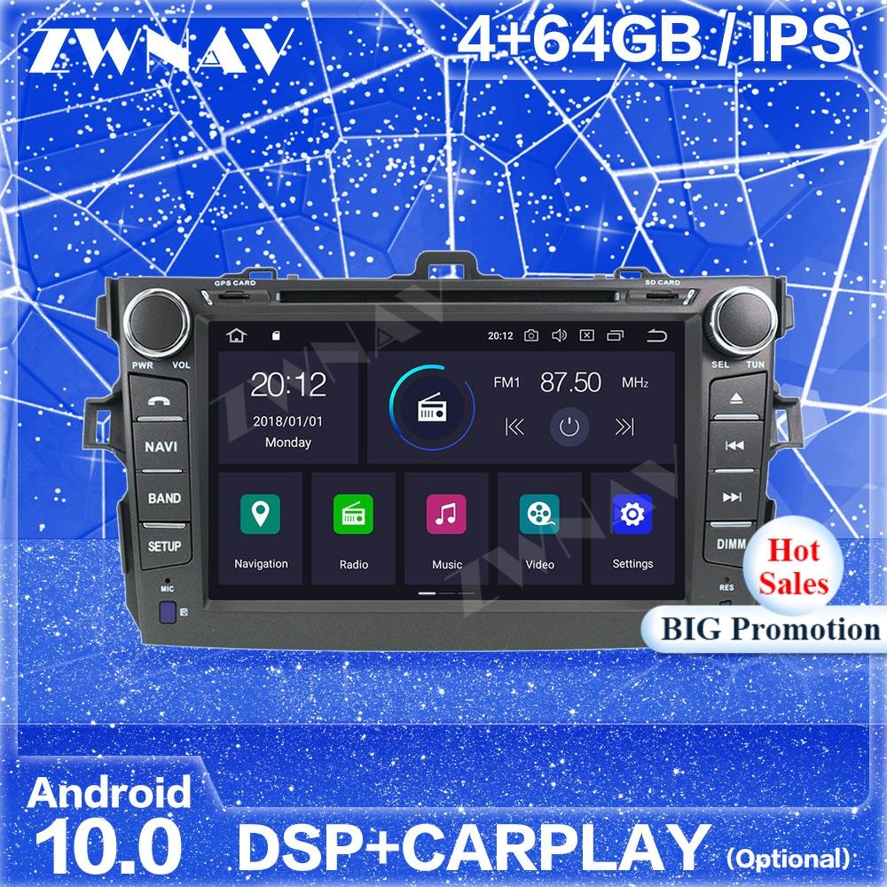 Carplay Android Screen For Toyota Corolla 2007 2008 2009 2010 2011 2012 2013 Audio Auto Radio Stereo Multimedia DVD Player GPS Head Unit