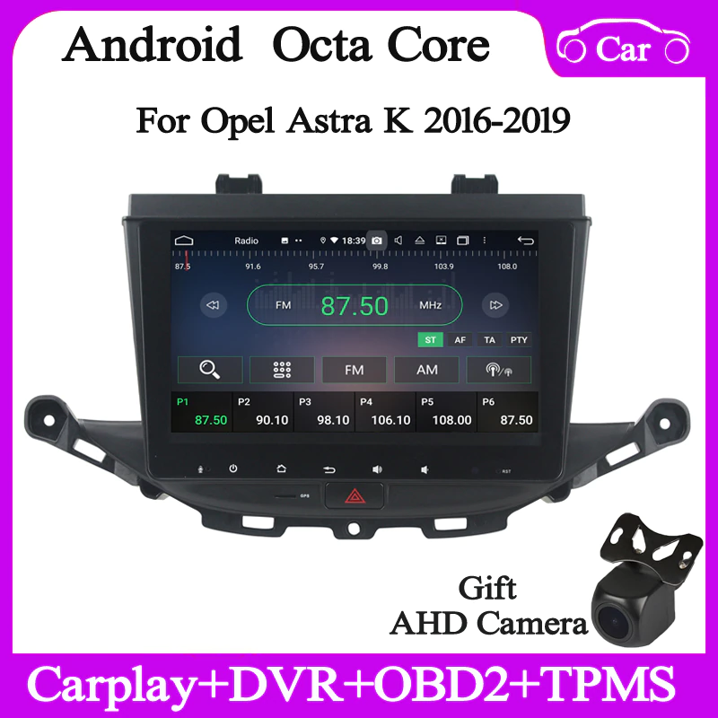 one din special Android10 Car radio for opel Astra K 2015-2019 car multimedia gps navigation headunit wifi DSP carplay 8+128G