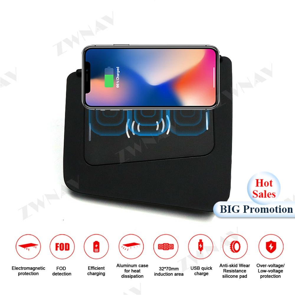 QI Car Wireless Charger Quick Charge For TOYOTA Highlander 2015-2018 for Iphone Pro for Huawei P30 Infrared Sensor Phone Holder