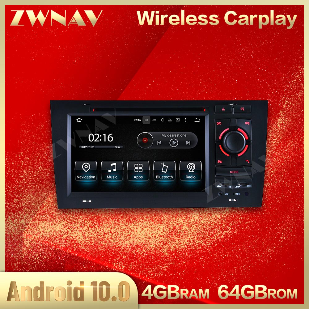 Android 10 PX6 GPS Navigation For AUDI A6 1997-2004 Auto DVD Car Radio Stereo Multimedia Player Head Unit
