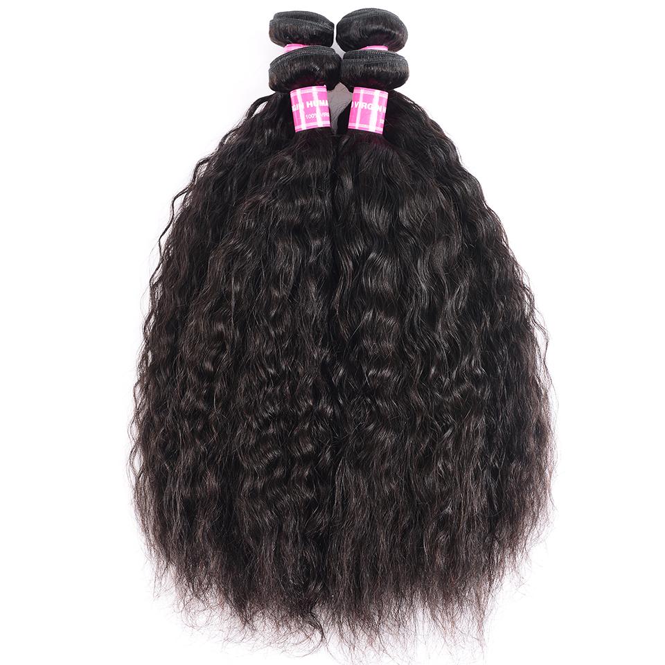 Super Wave 4 Bundles 8A Brazilian Virgin Hair Weave For Black Women