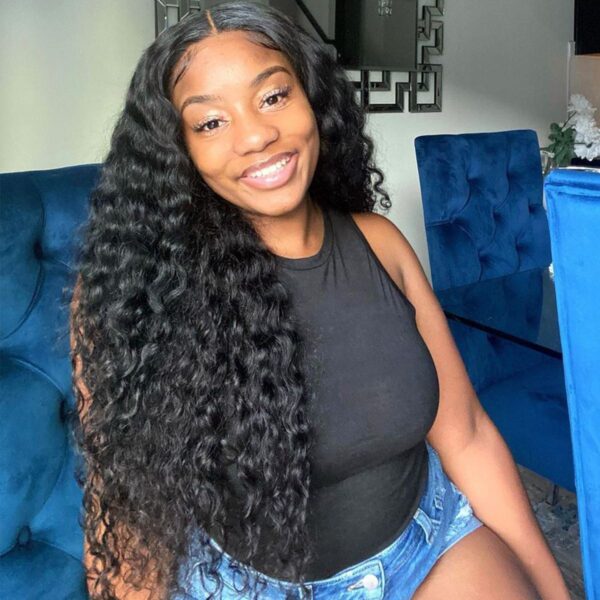 6×6 Pre Plucked Loose Deep Closure Wigs Virgin Human Hair Lace Front Wigs for Full Head