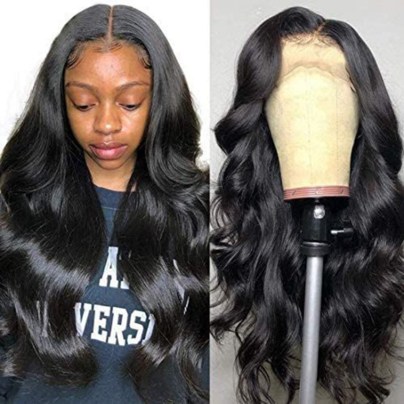 9A Transparent Lace Wig Body Wave Lace Frontal Wigs Virgin Human Hair Pre Plucked