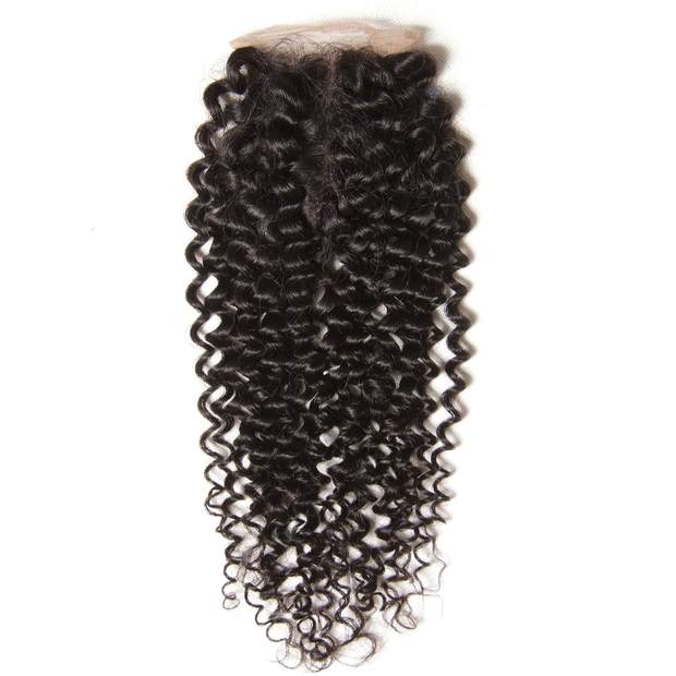 Peruvian Virgin Curly Hair 4x4 Lace Closure