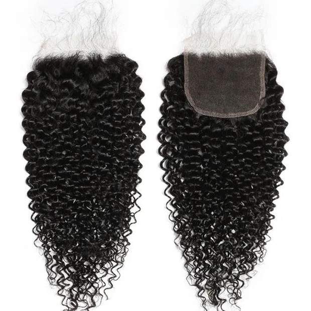 Invisible 5x5 HD Lace Closure Free Part Jerry Curly Wave Virgin Human Hair Closure Melt All Skin