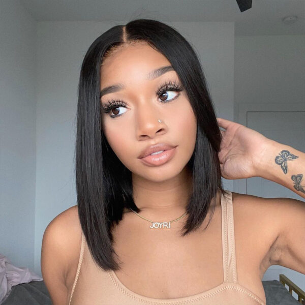 6×6 lace Front Wigs Straight Hair Bob Wig