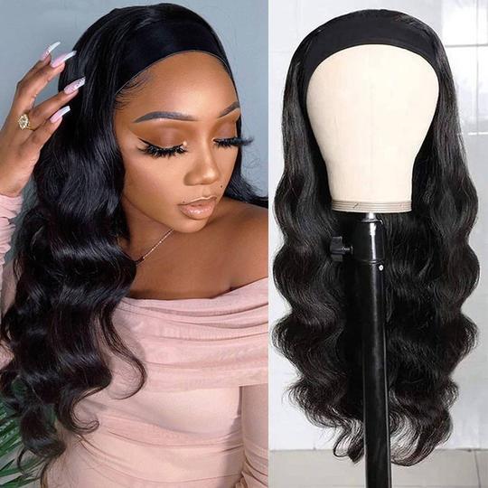 Remy Hair Headband Body Wave Wig Wear And Go Human Hair Wigs Youth Series