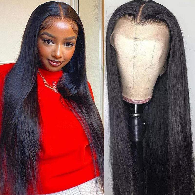 Remy Hair 13*4 Lace Front Wigs Straight Hair Wig With Pre Plucked Hairline 150% Density Youth Series