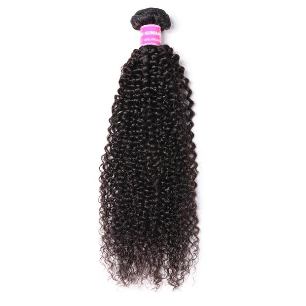 Virgin Kinky Curly 1 Bundle Unprocessed Virgin Remy Human Hair Weave