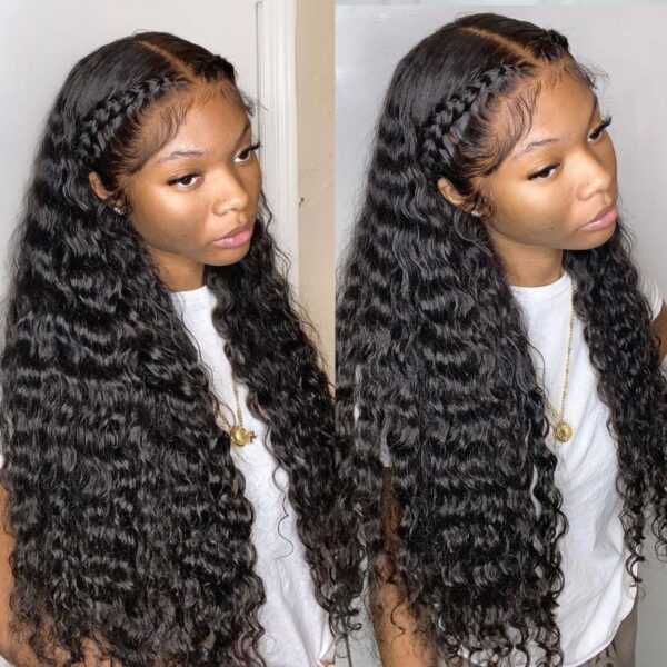 13×4 HD Lace Front Wigs Deep Wave Human Hair Wig