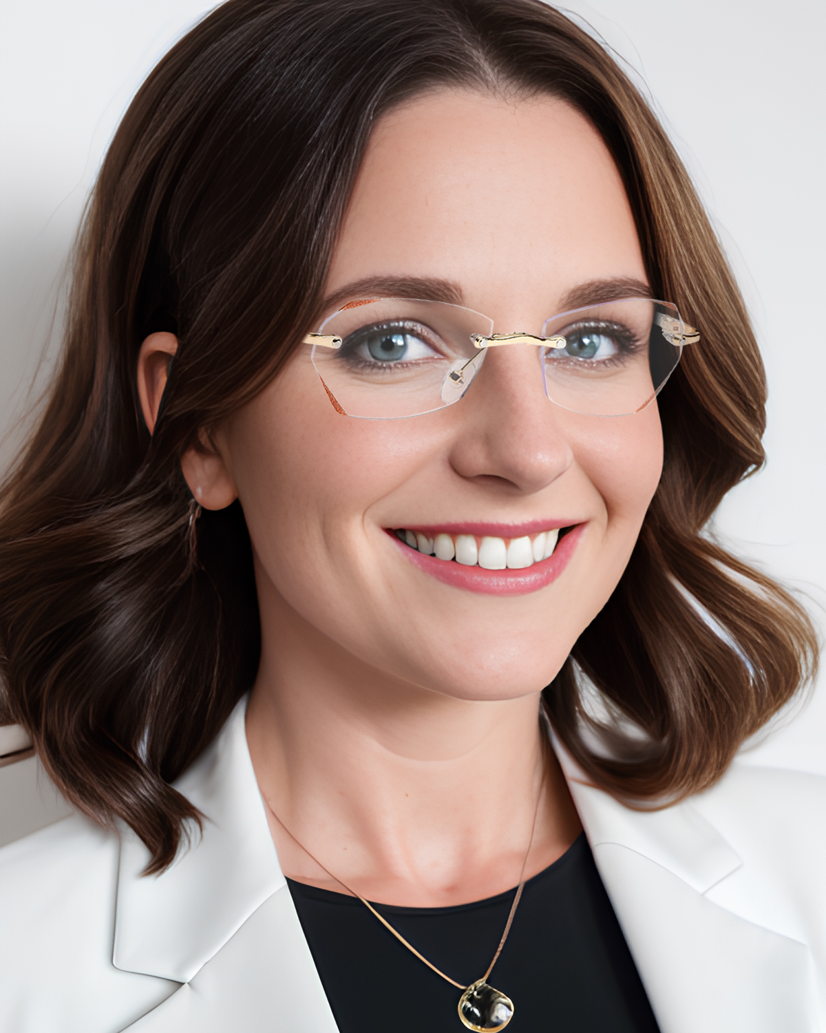 LUFF Rimless Reading Glasses for Women,Fashion Lightweight Anti Blue Light Readers Classic Metal Comfortable Frame glasses