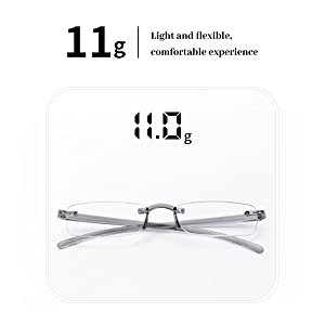 Comfortable reading glasses luff 1pack TR frame Ultra-light quality glasses durable eyeglasses