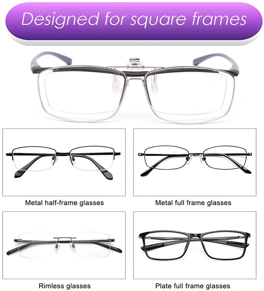 LUFF Reading Glasses Clip Anti-blue light Magnifying Glass Portable Clips