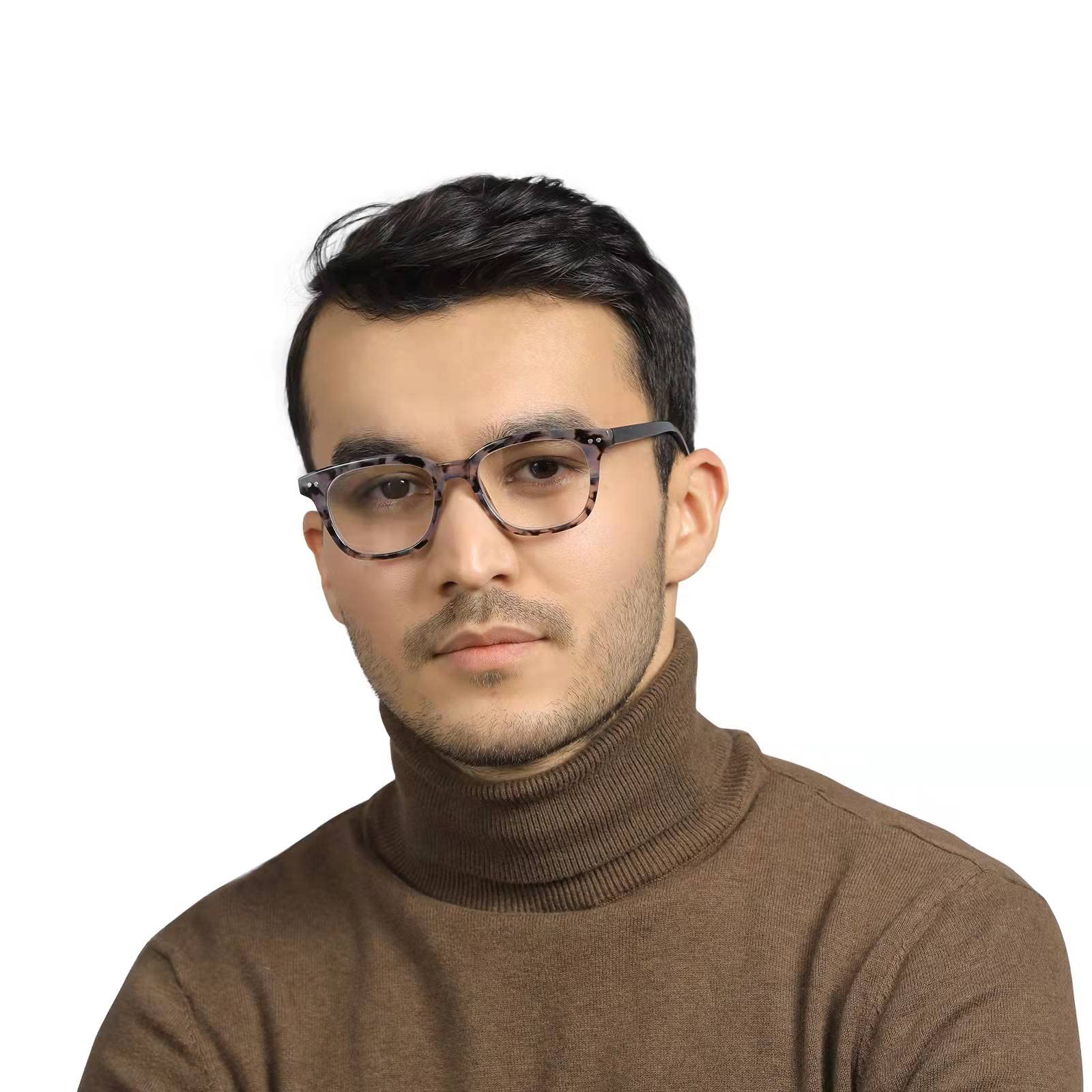 LUFF 2Pcs Retro Reading Glasses HD Ultra-clear Comfortable Round Spring Hinges Frame Readers For Women Men
