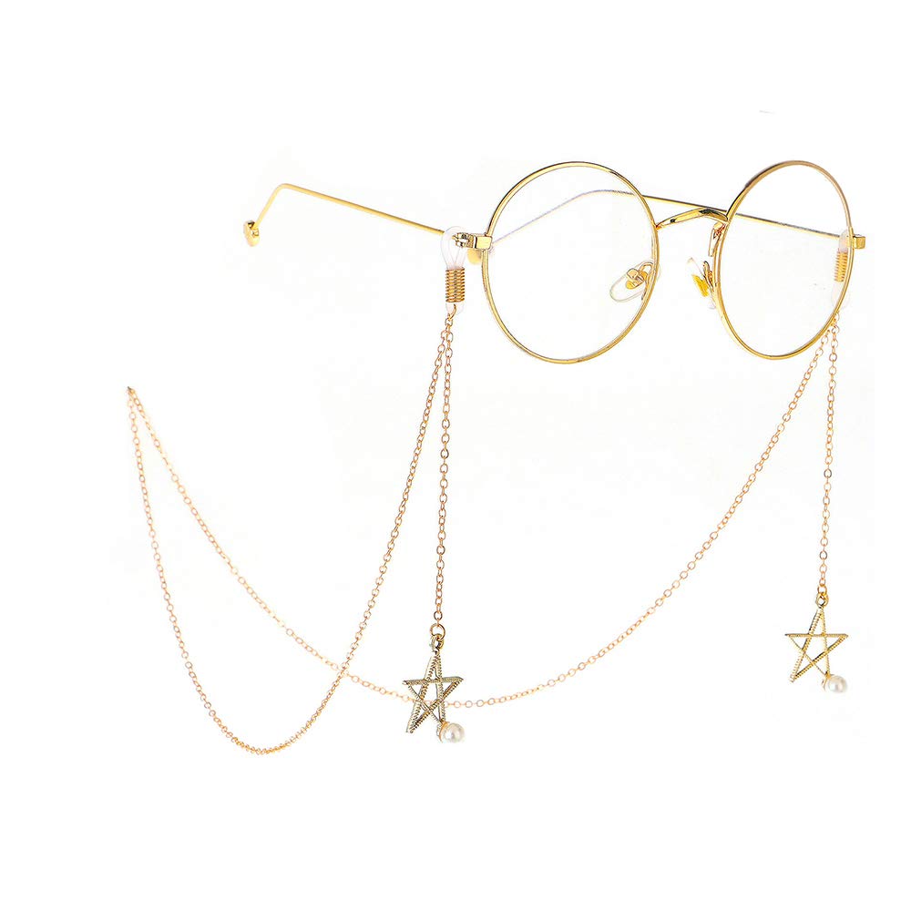 LUFF Eyeglasses Lanyard Glasses String Holder Adjustable Beaded Around Necklace