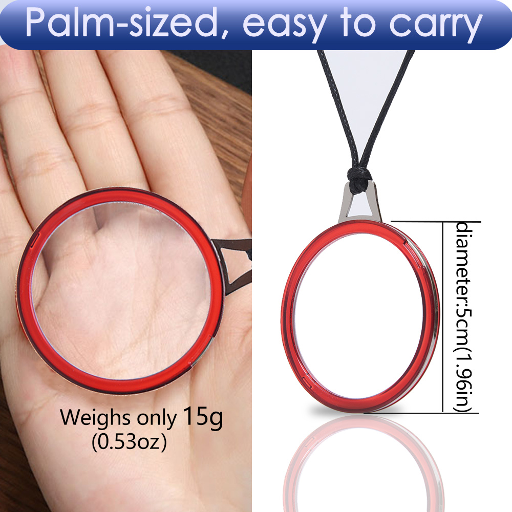 LUFF Necklace Reading Glasses Hd Portable Hanging Neck Type for Men Women